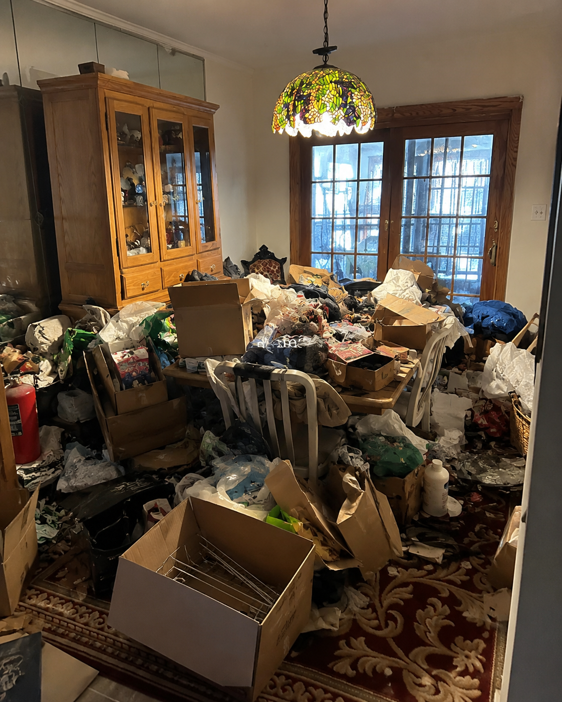 
              Dining room before
              professional organizing