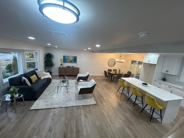 Professionally staged open concept home