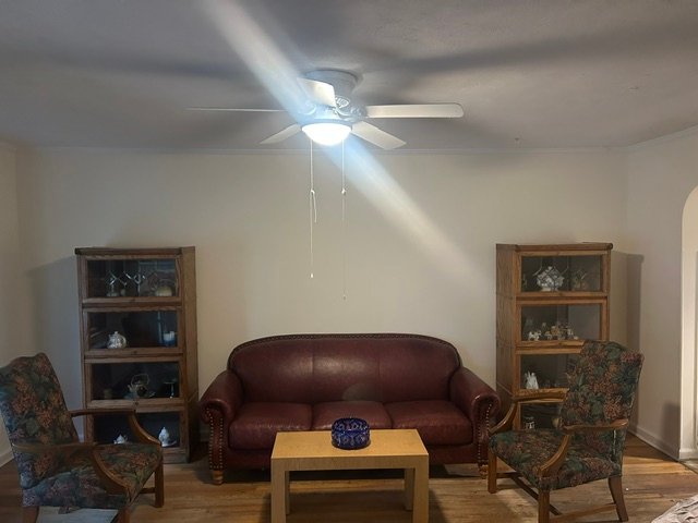 
            Furnished living room after
            professional organizing